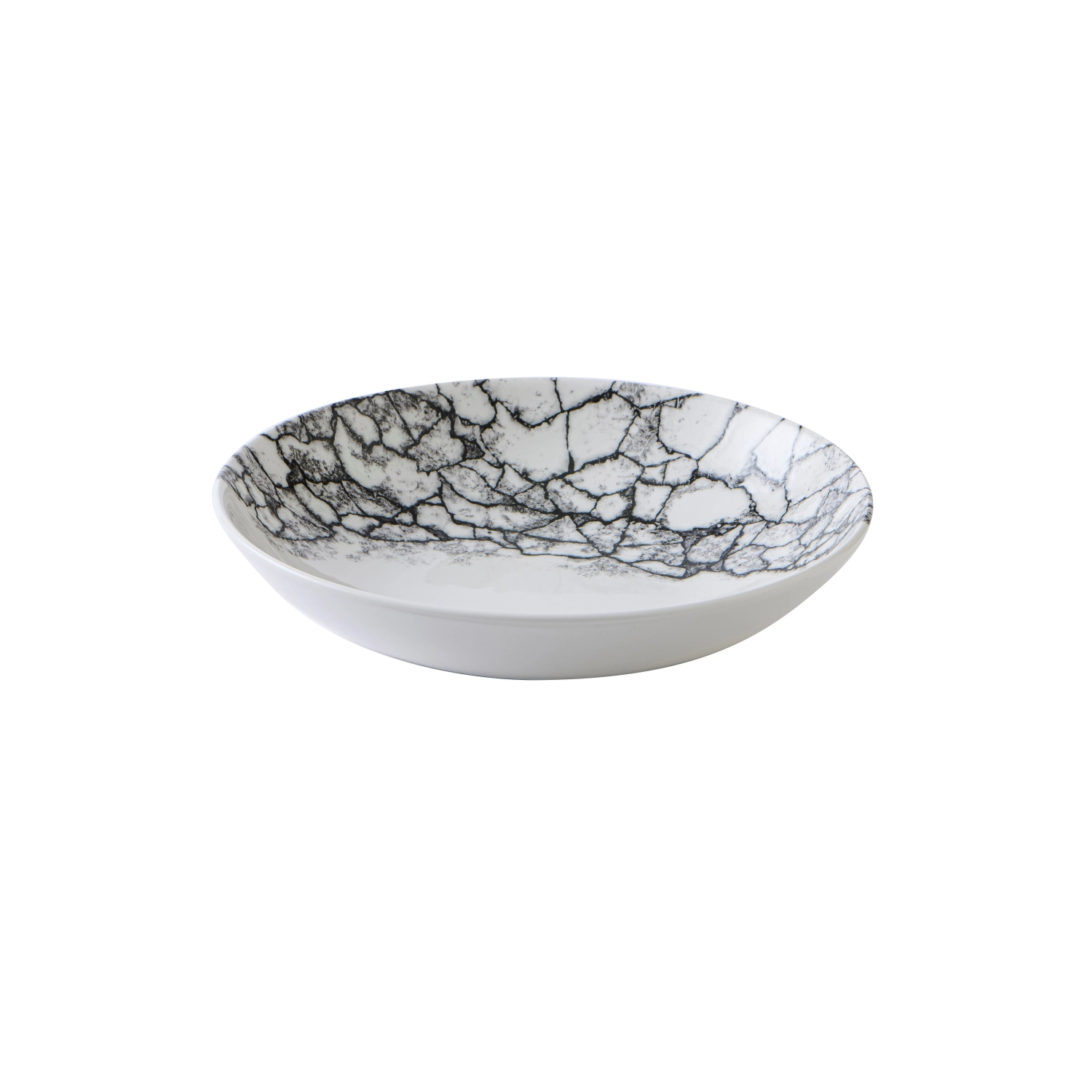 S.P. Kintsugi Accents Quartz Black Coupe Assiette creuse