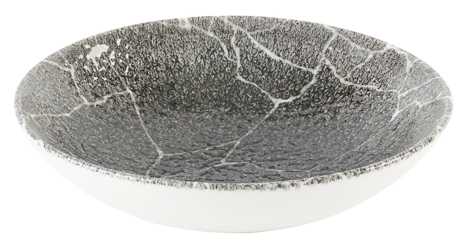 S.P. Kintsugi Reverse Quartz Black Coupe Assiette creuse