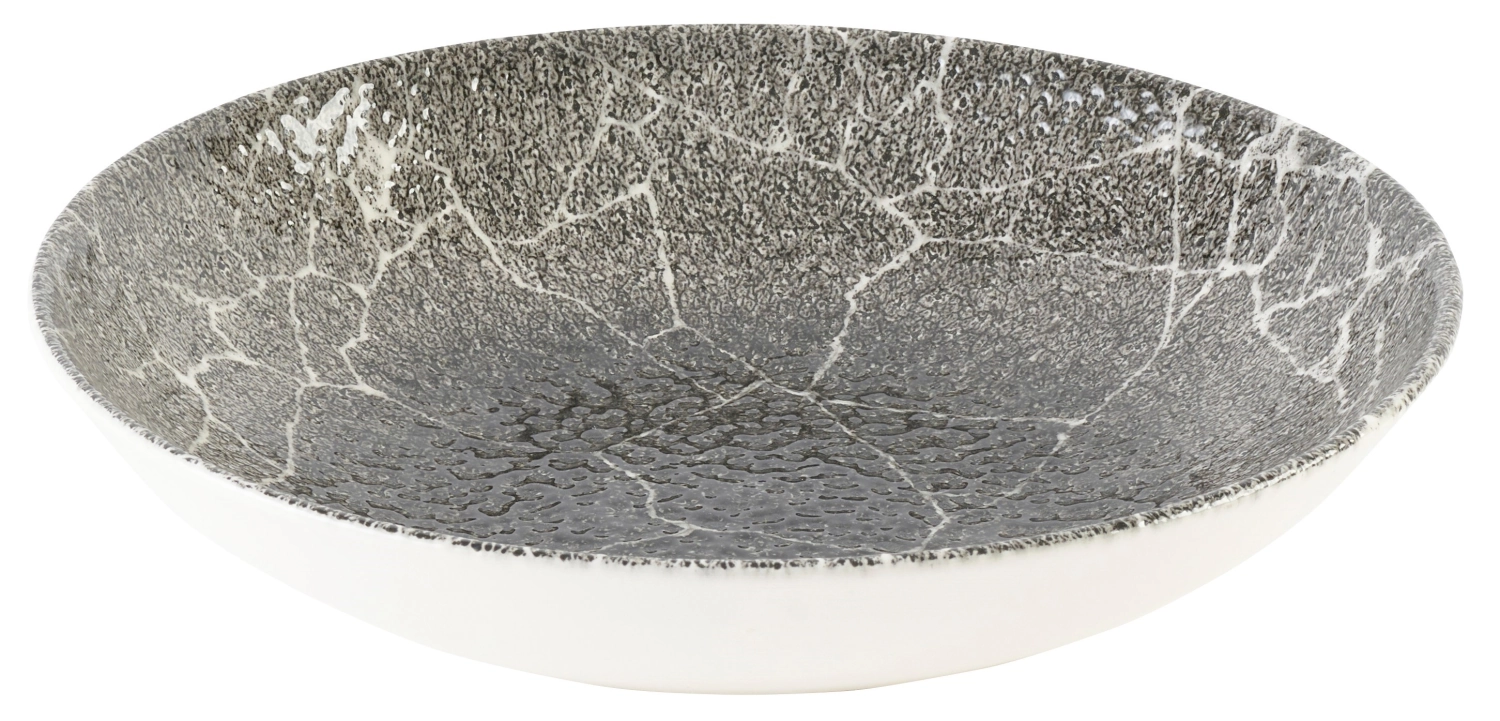 S.P. Kintsugi Reverse Quartz Black Coupe Assiette creuse