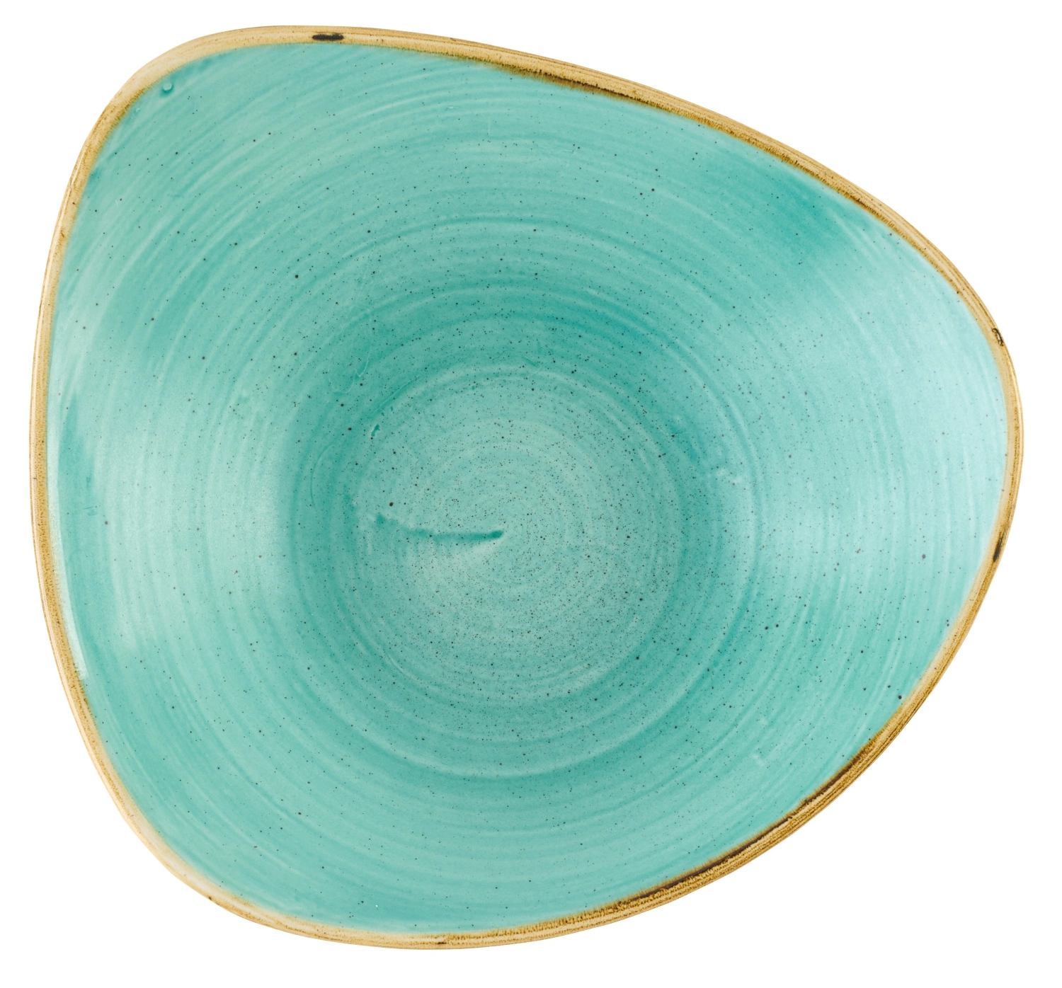 Stonecast Menthe Assiette triangulaire creuse