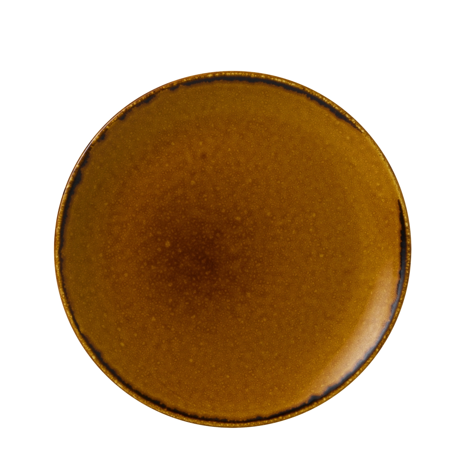 Harvest Brown Coupe Assiette plate