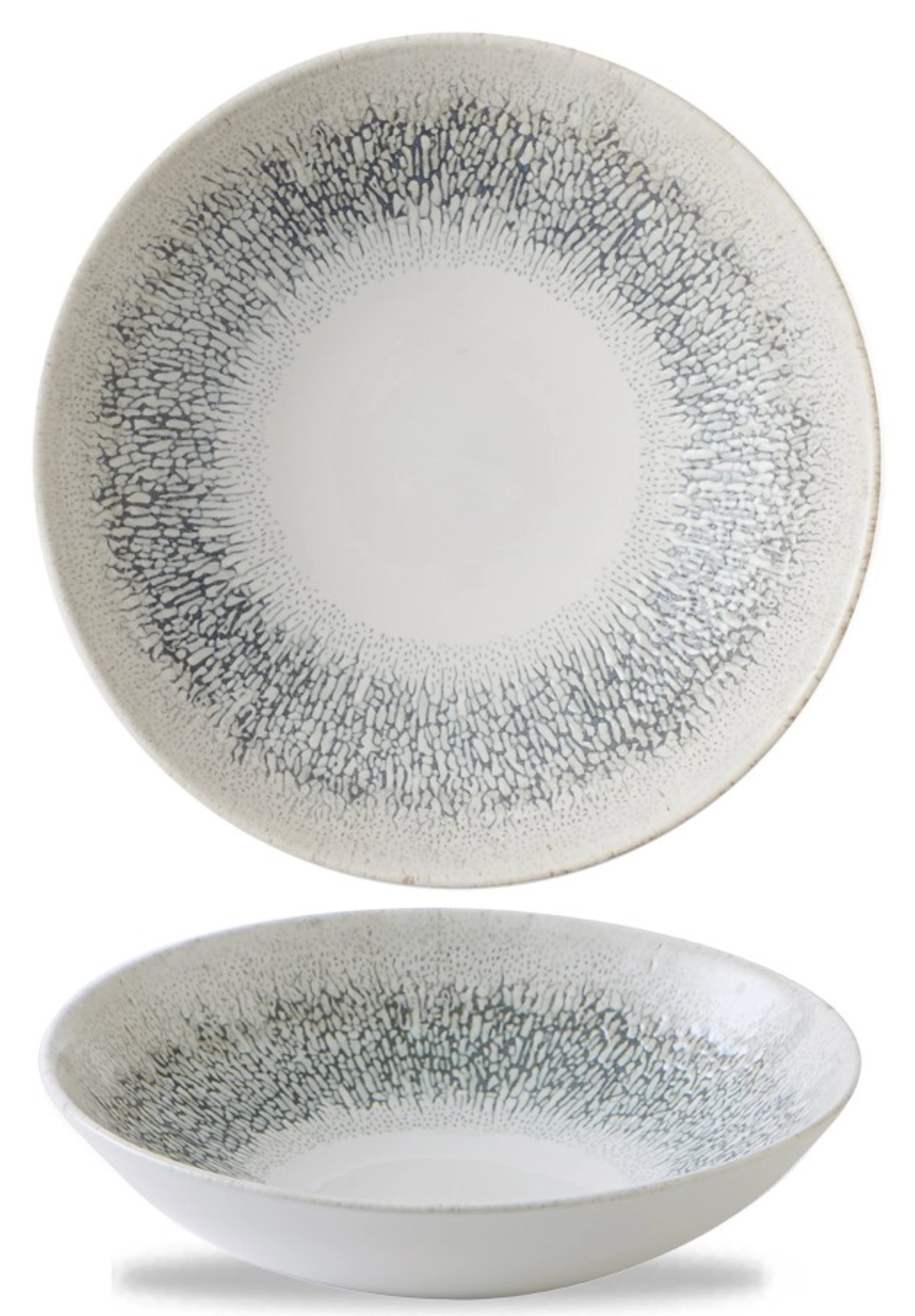 Fusion Agate Grey Coupe Assiette creuse