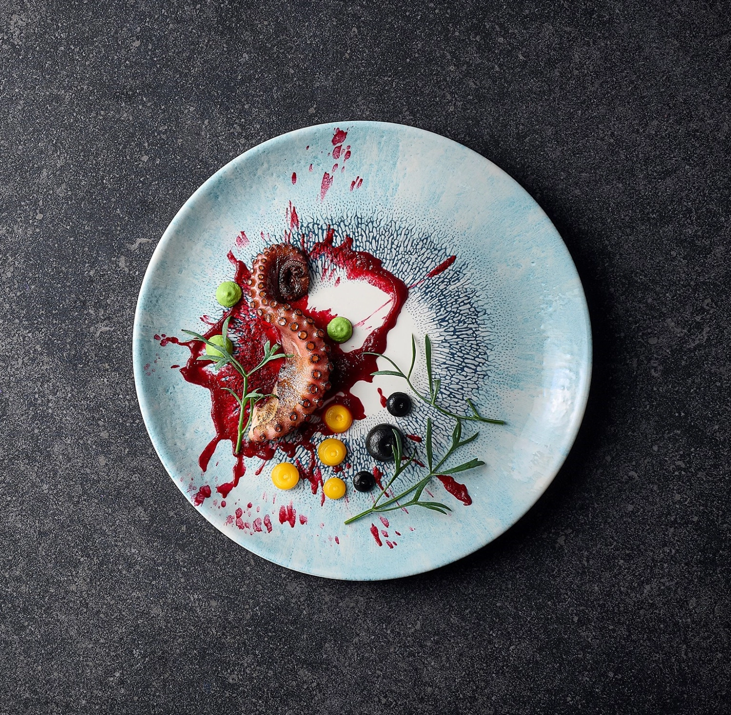 Fusion Aquamarine Coupe Assiette plate