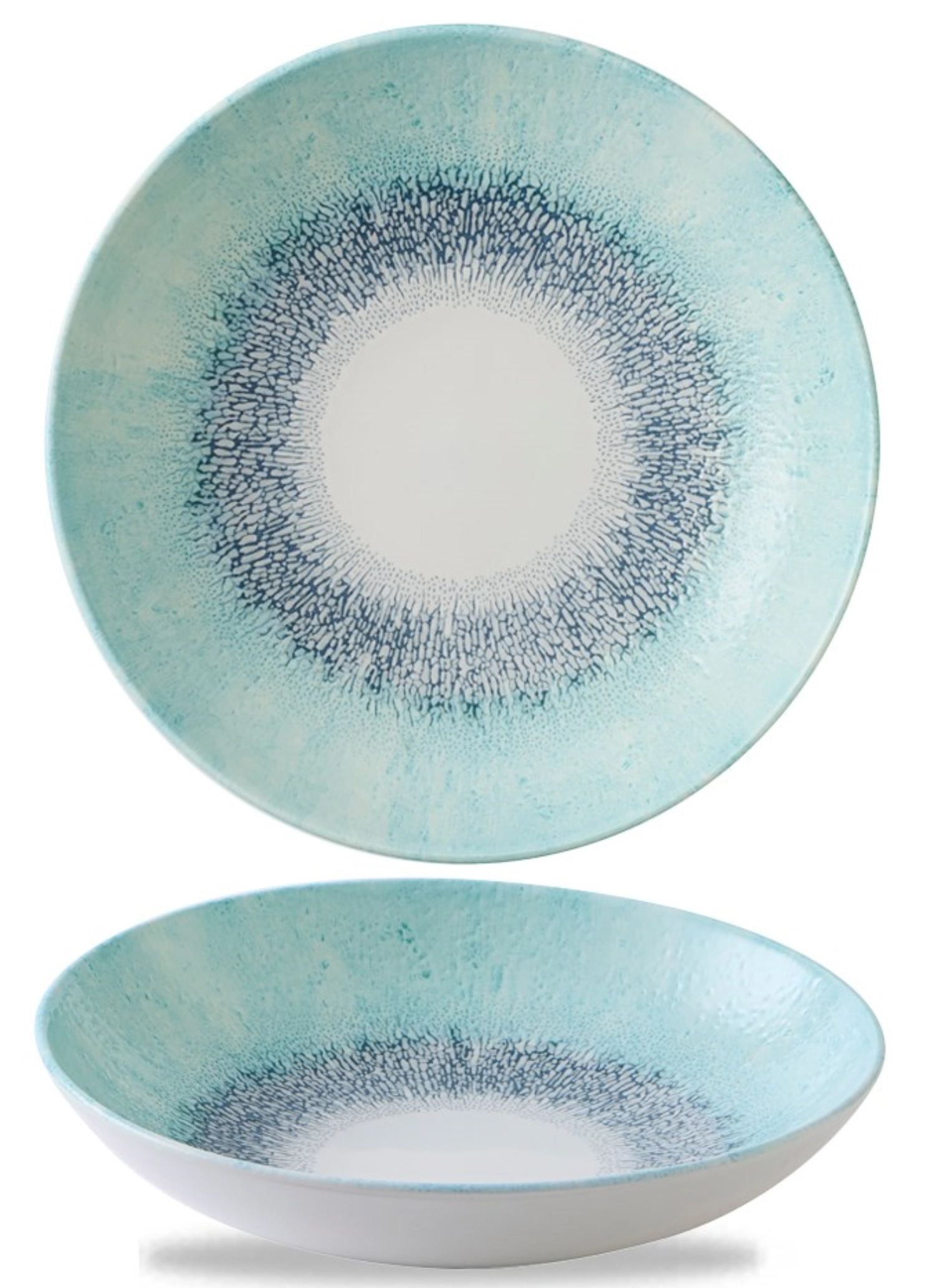 Fusion Aquamarine Coupe Assiette creuse
