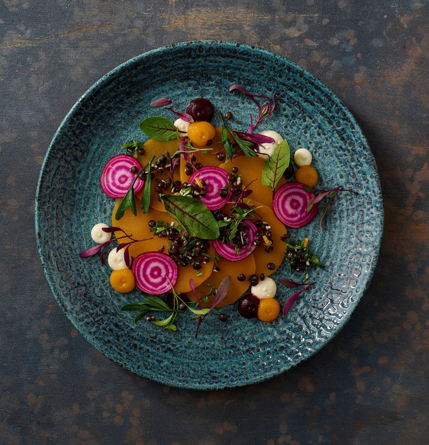 Homespun Chroma Marine Coupe Assiette plate