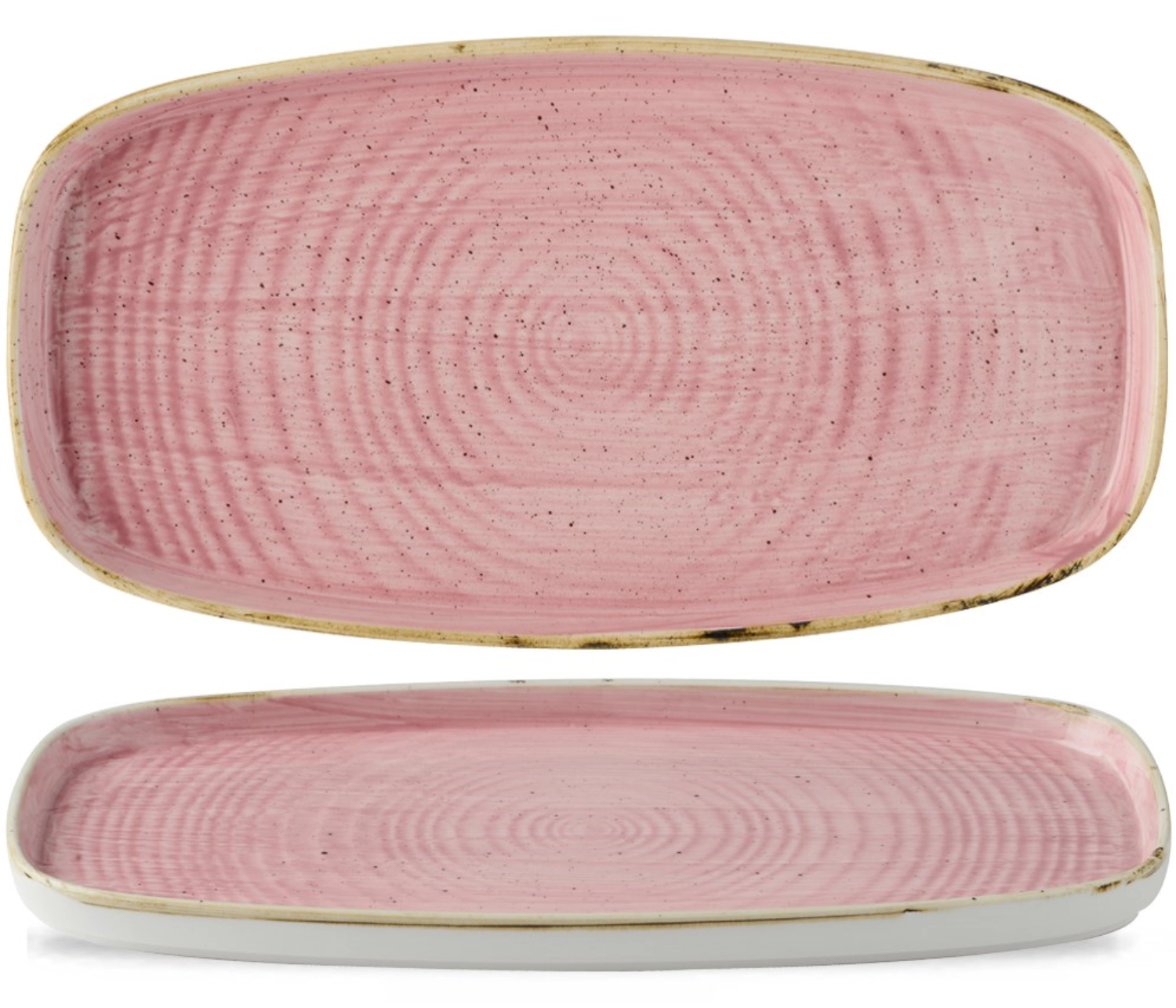 Stonecast Chefs Plat rond en métal déployé Petal Pink