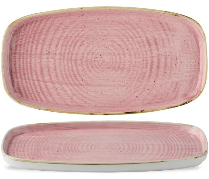Stonecast Chefs Plat rond en métal déployé Petal Pink