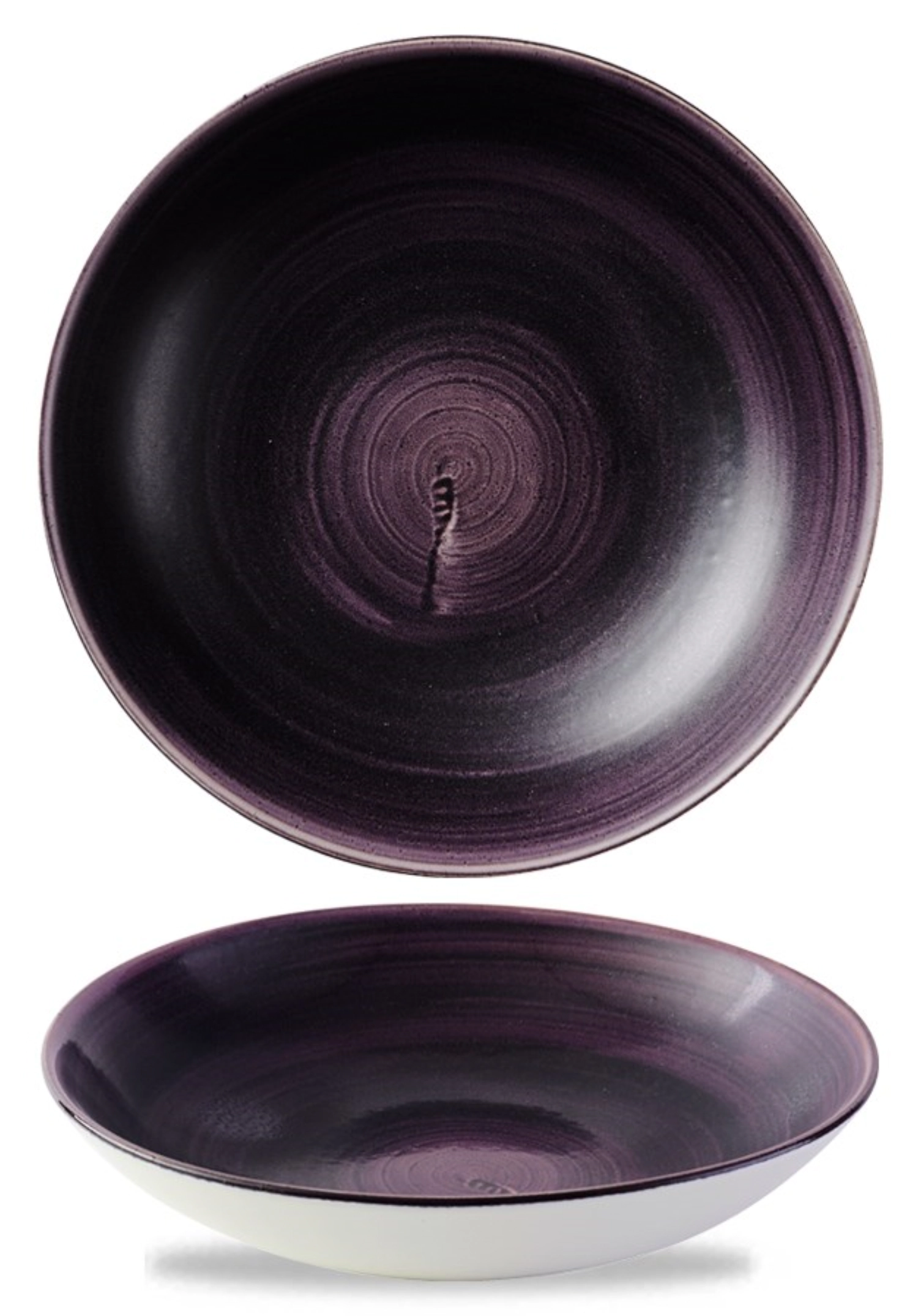 Stonecast Patina Deep Purple Coupe Assiette creuse