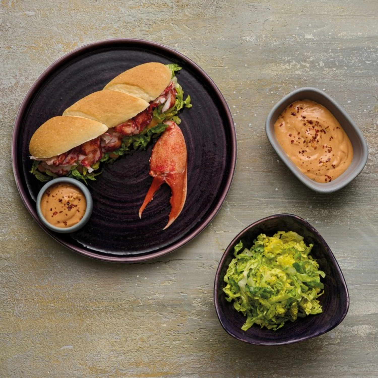 Stonecast Patina Deep Purple Triangel Schüssel