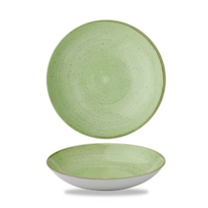 Stonecast Sage Green Coupe Teller tief
