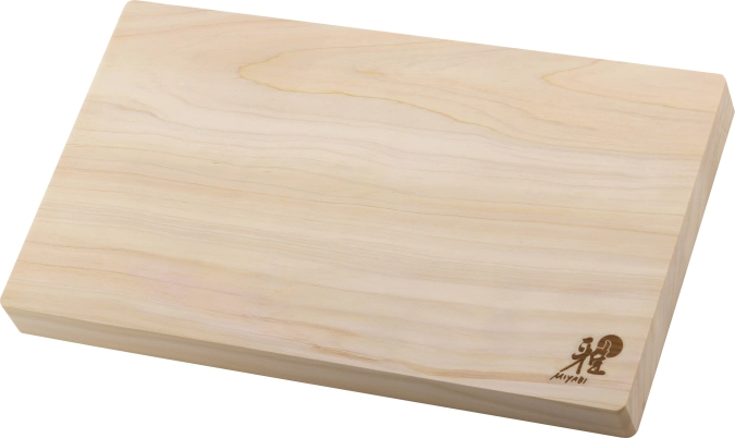 Miyabi planche à découper, hinoki, moyenne, 350x200x30mm