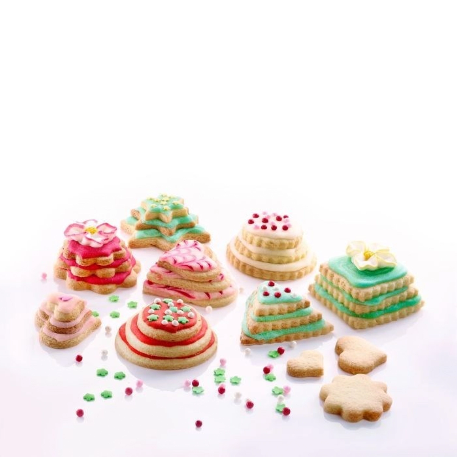 3 pcs. emporte-pièce en forme d'anneau ondulé, d4,5,6cm