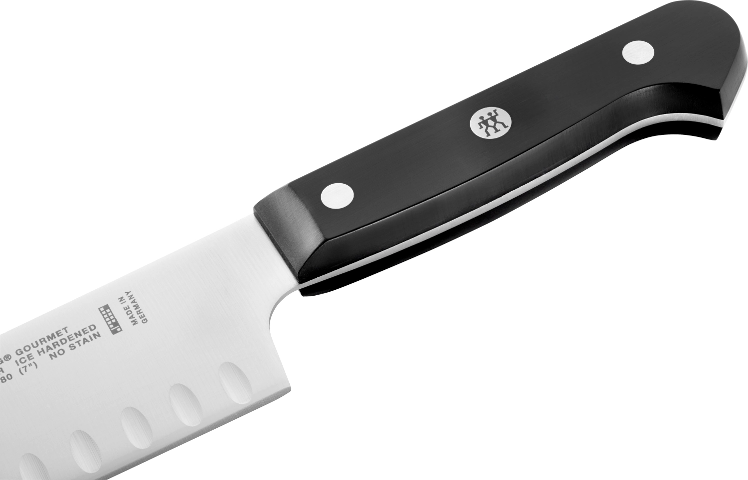Zwgou10 couteau santoku 180 alvéolé