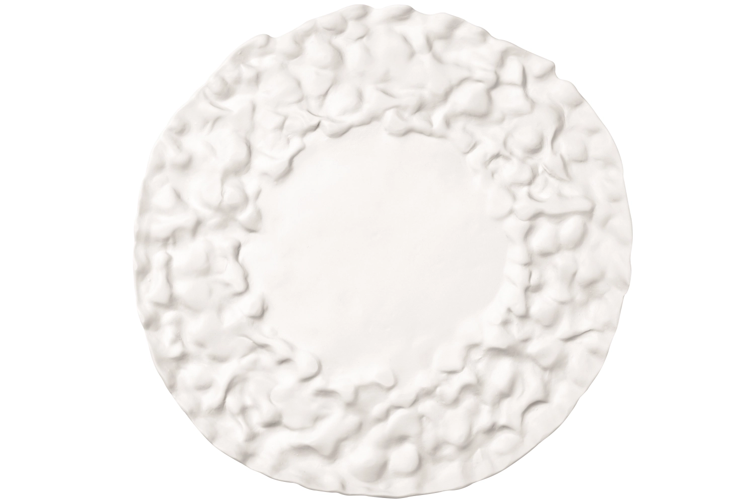 Materia Assiette plate ronde 15cm non émaillée