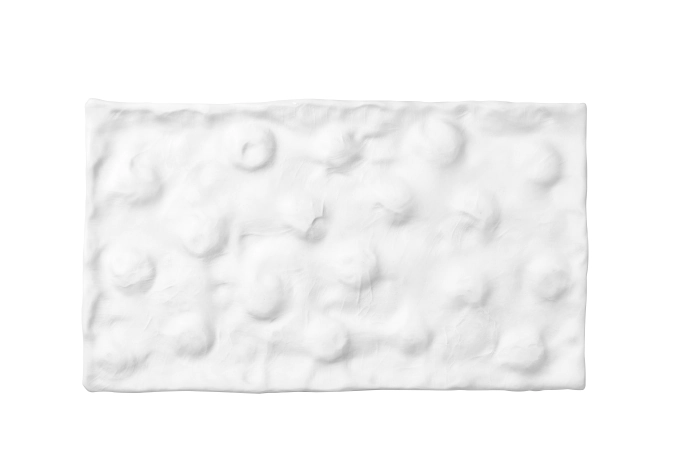 Materia panneau rectangulaire Vulcano émaillé