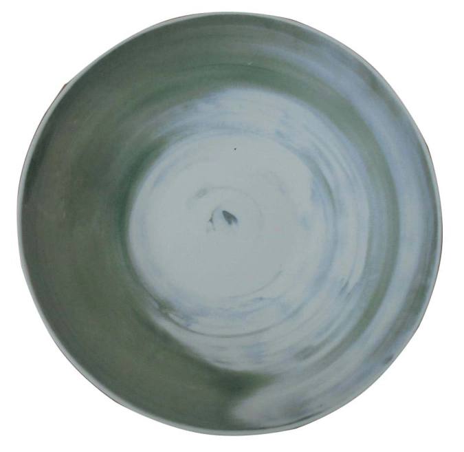 Diva Gourmet plat 25cm H6cm bleu mat