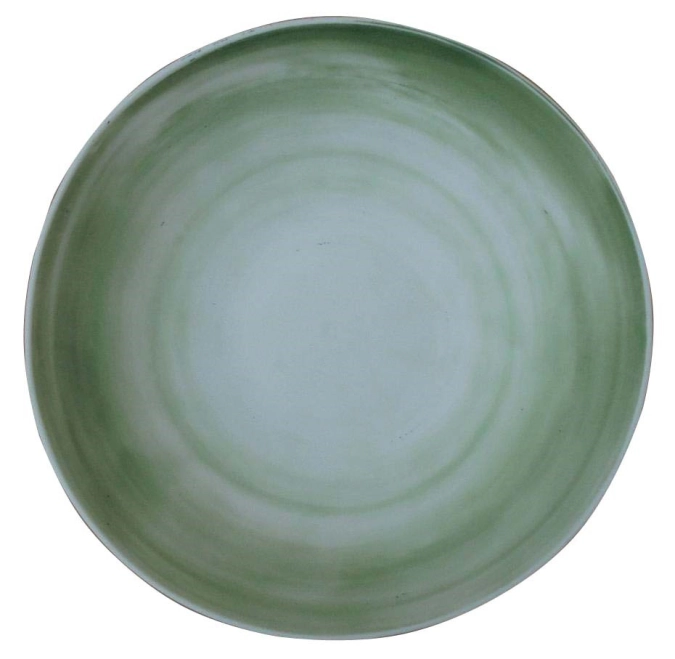 Diva Gourmet plat 25cm H6cm vert mat