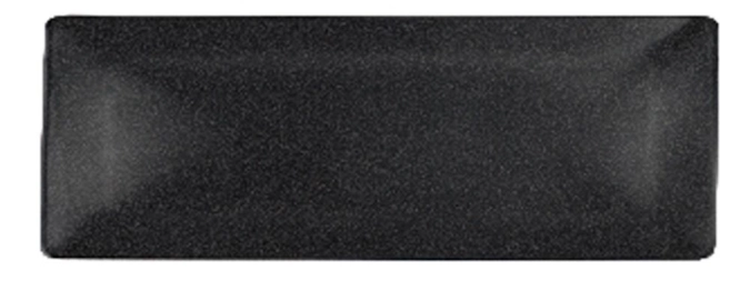 Plateau à sushi rectangulaire noir 29x14.5x2cm