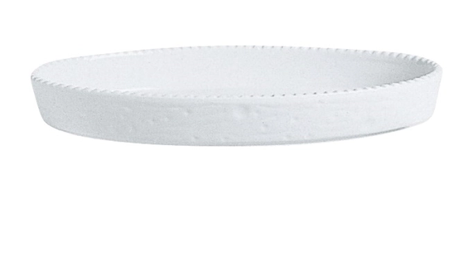 Pirofila plat à four ovale a. rainures 24x14cm H3.9cm