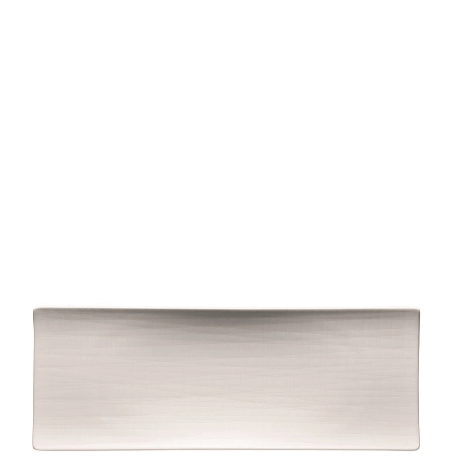 Mesh weiss Platte flach rechteckig 34x13cm