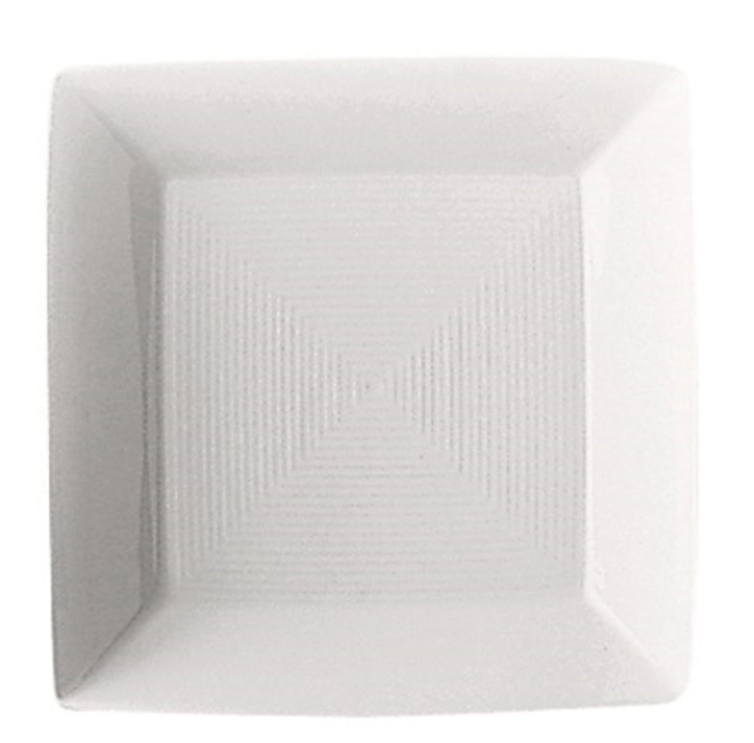 Loft II weiss Platte / Teller flach quadratisch 22x22cm