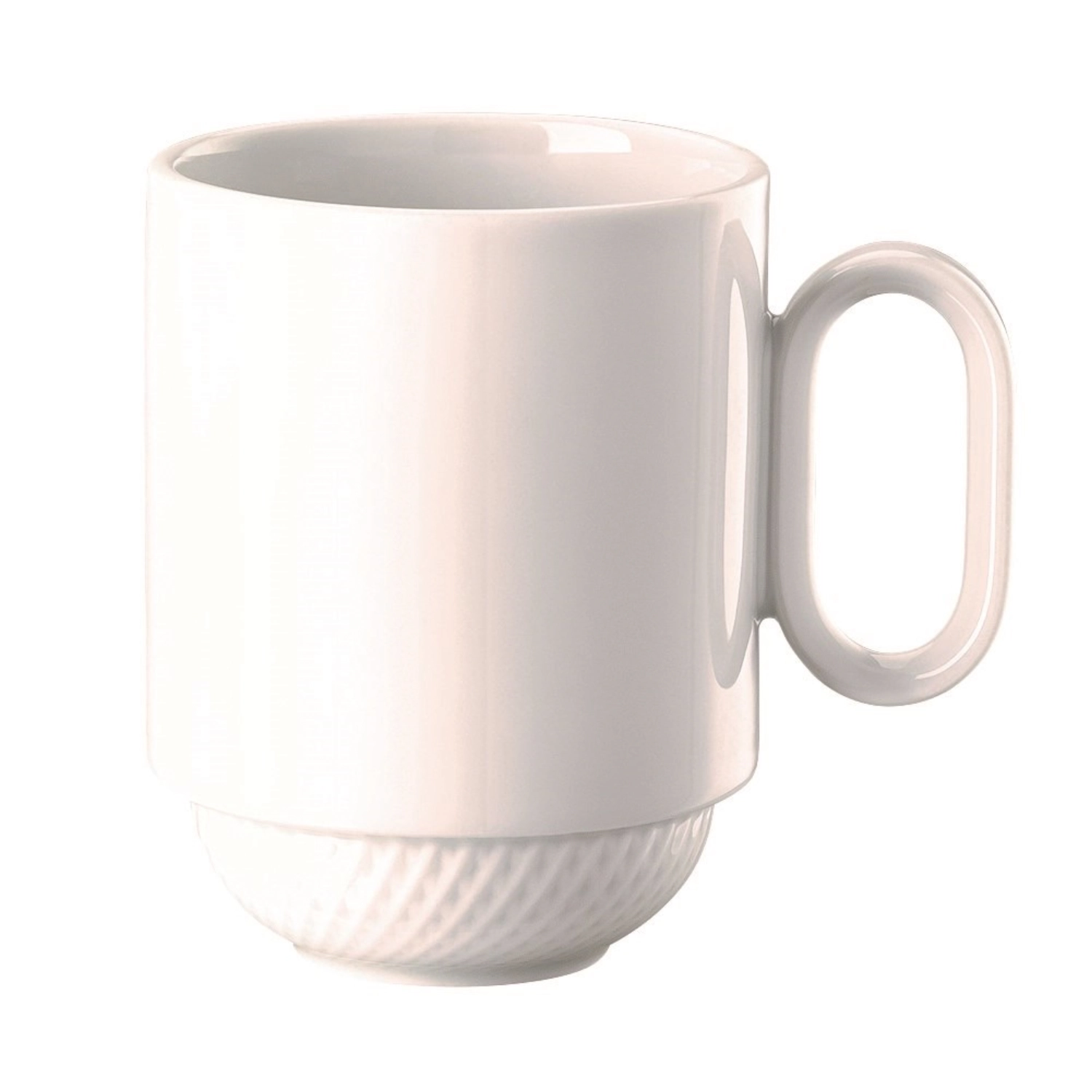 Blend White Becher mit Henkel stapelbar 8.5cm 40cl