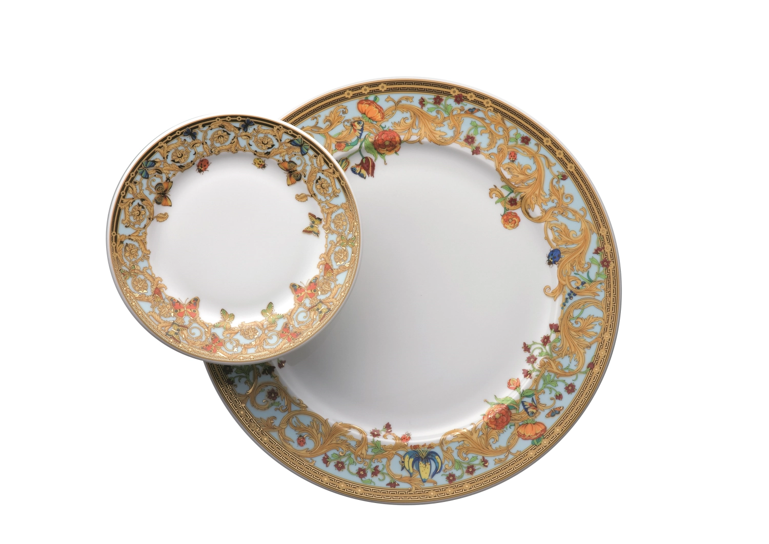 Epoque Le Jardin de Versace Teller flach mit Fahne 17cm