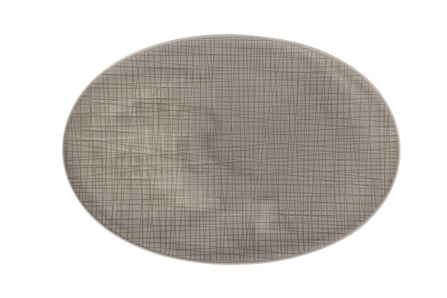 Mesh Colours Montain Platte flach oval 38x26 cm