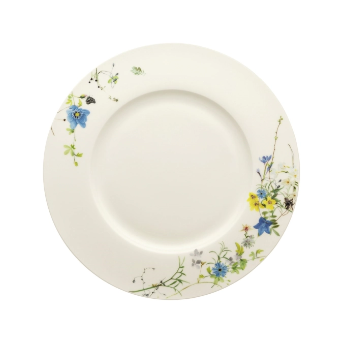 Brillance Fleurs des Alpes Assiette plate a. drapeau 28 cm