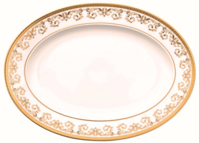 Versace Medusa Gala Gold Plateau ovale 34 cm