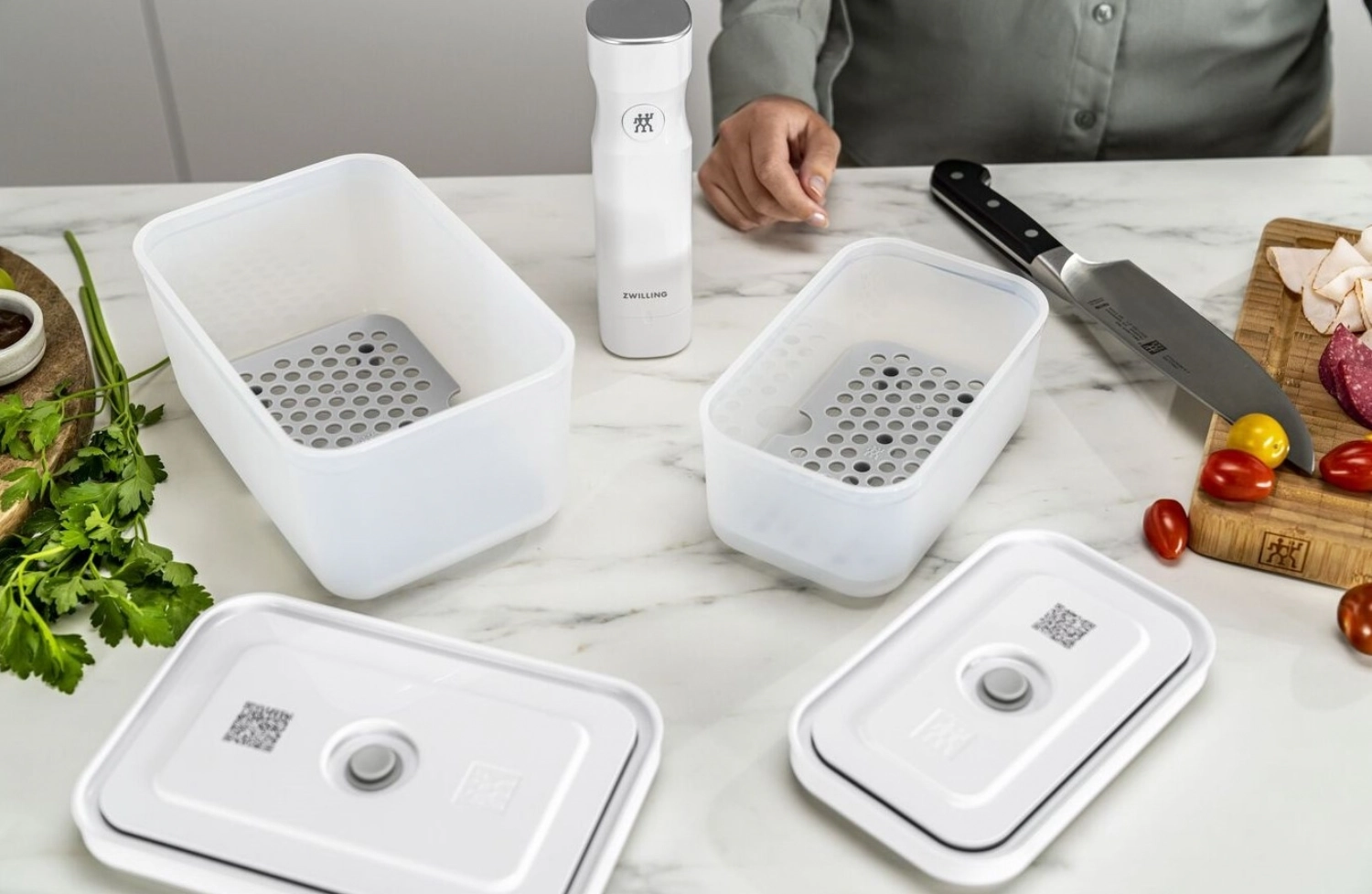 2er Set Fresh & Save Vakuum Zubehörset