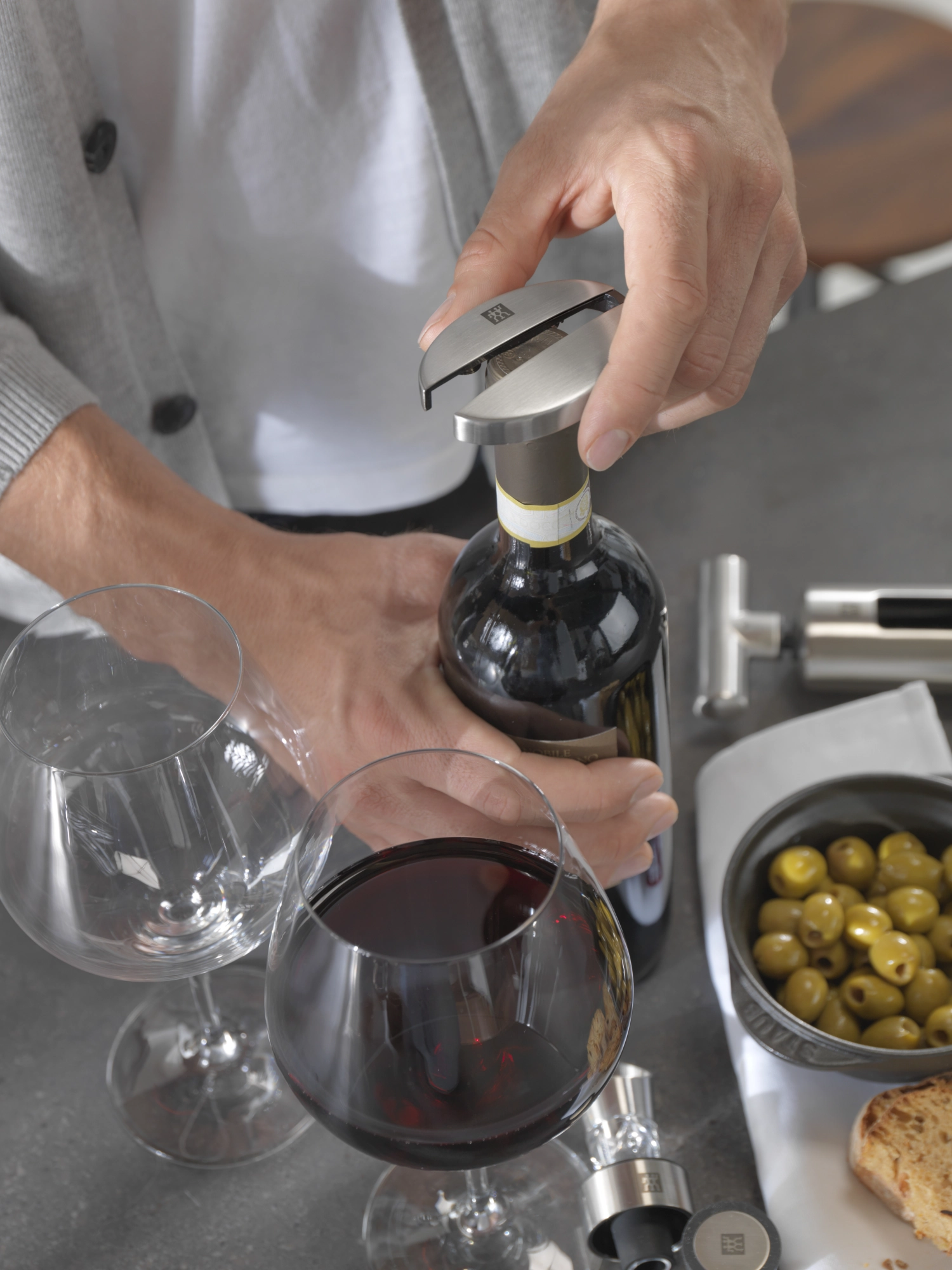 Découpeur de film 13x8x4.2 cm, acier inoxydable, argenté