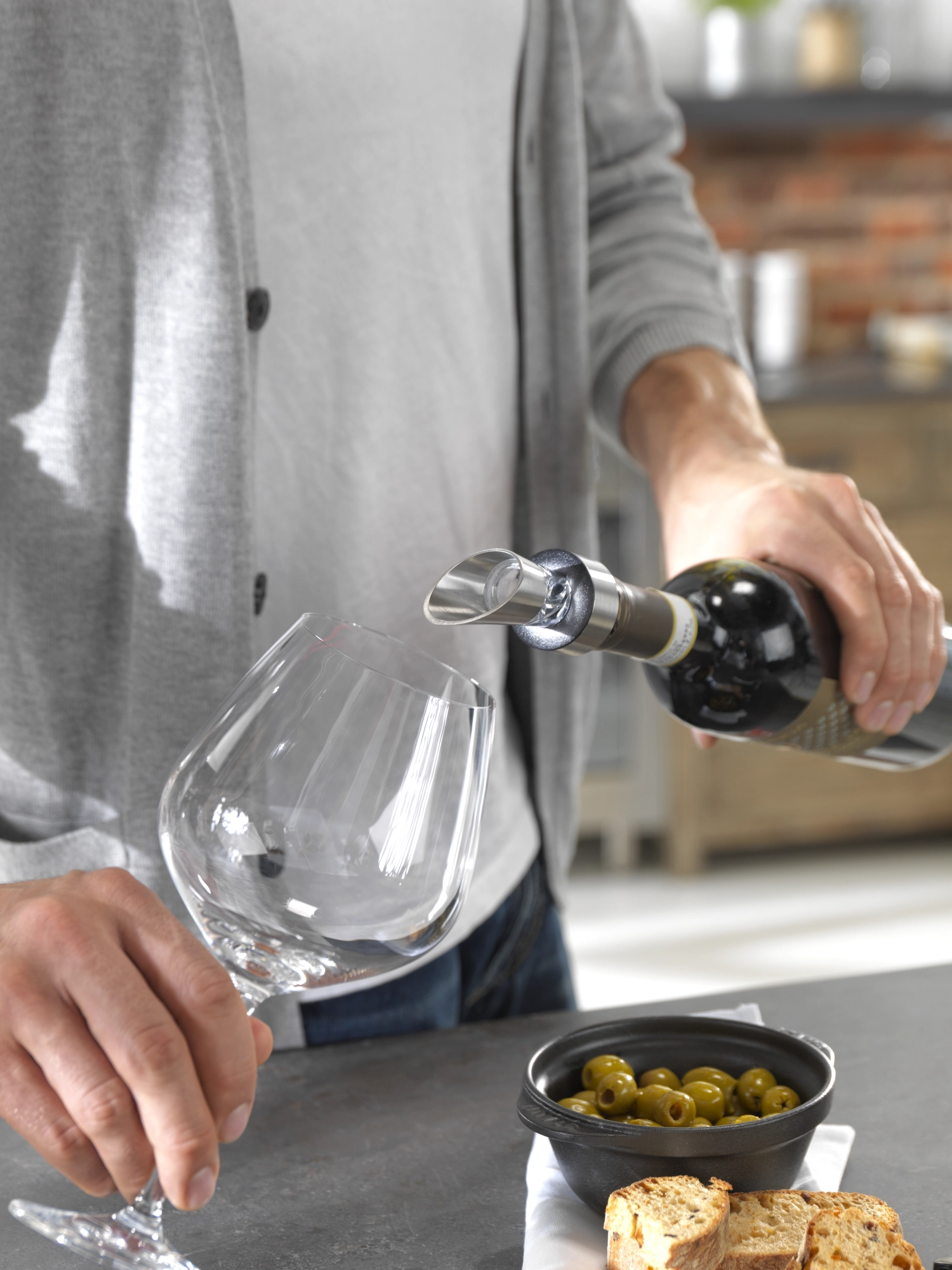 Verseur à vin 18/10 acier inoxydable