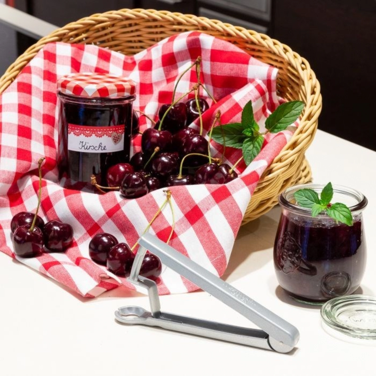 Dénoyauteur de cerises kernex, 14x4x2.5cm