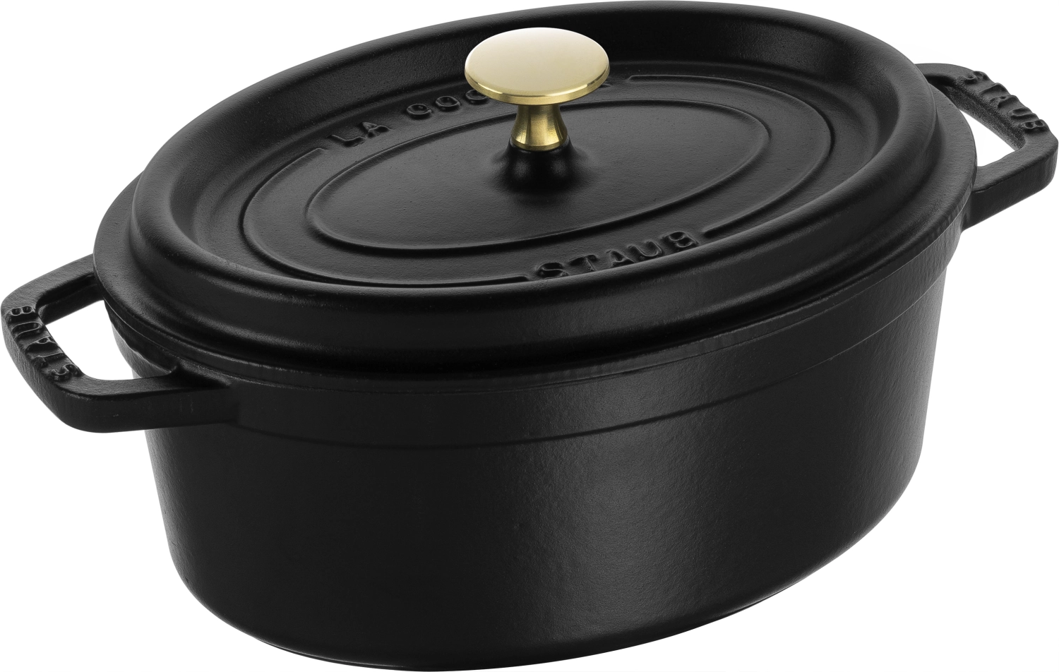 Cocotte 23 cm, ovale, noir, fonte 2.35l