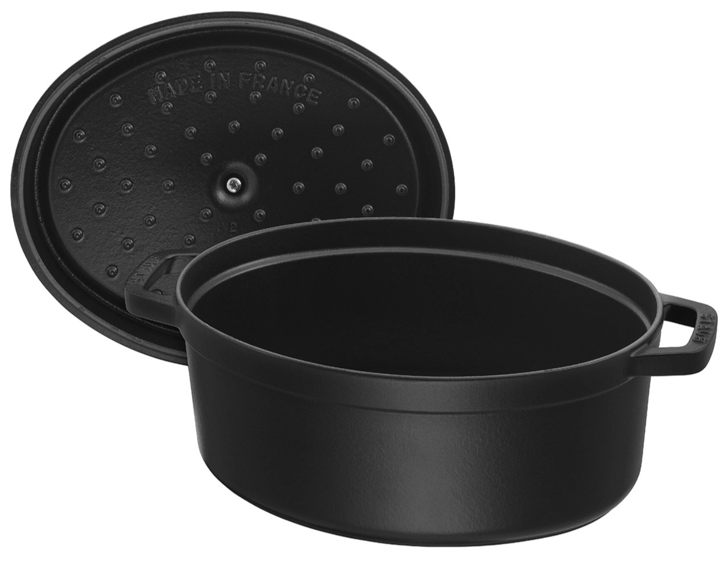 Cocotte 41 cm, ovale, noir, fonte 12.0l