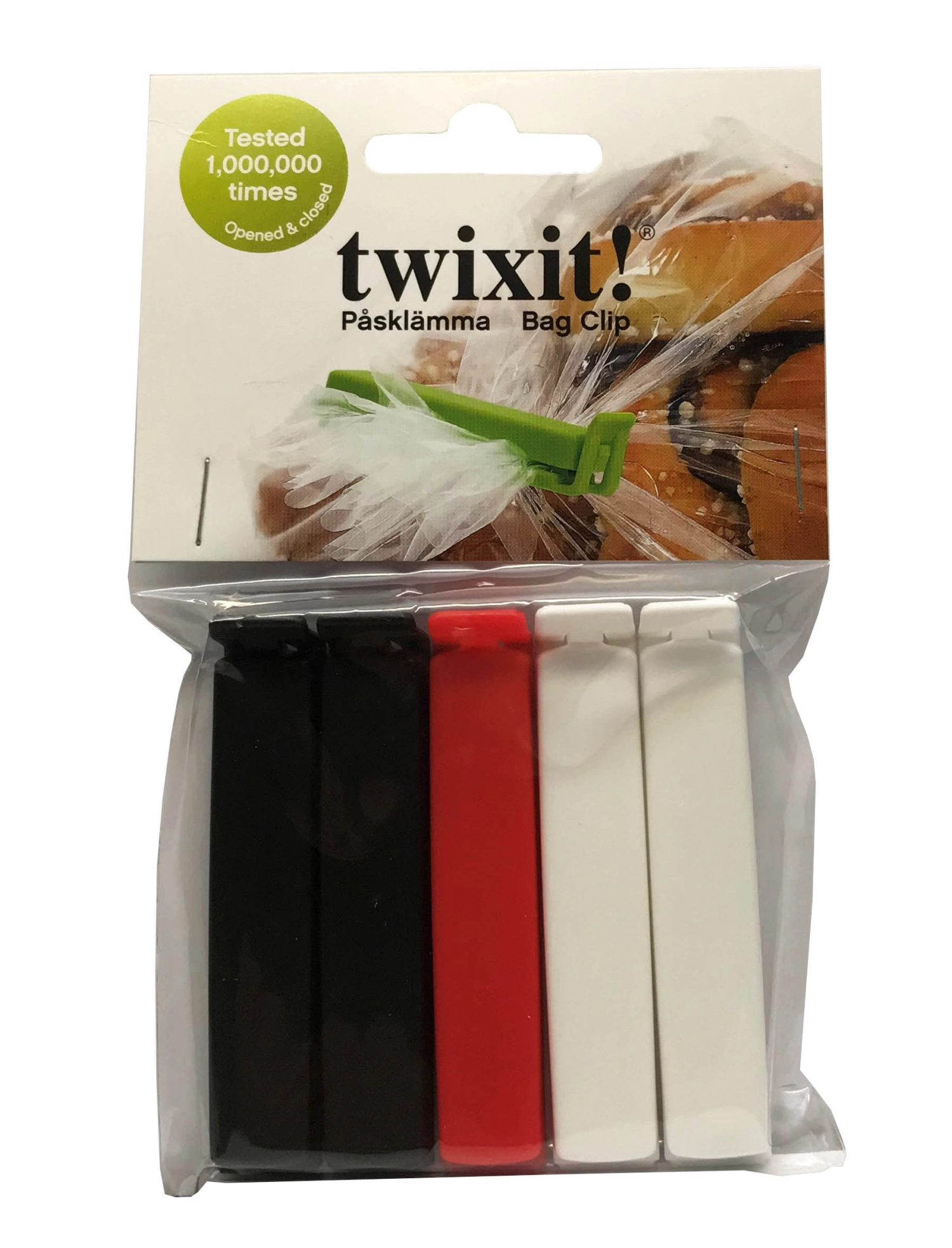 Clips pour sacs 6cm, polybag et carte à suspendre