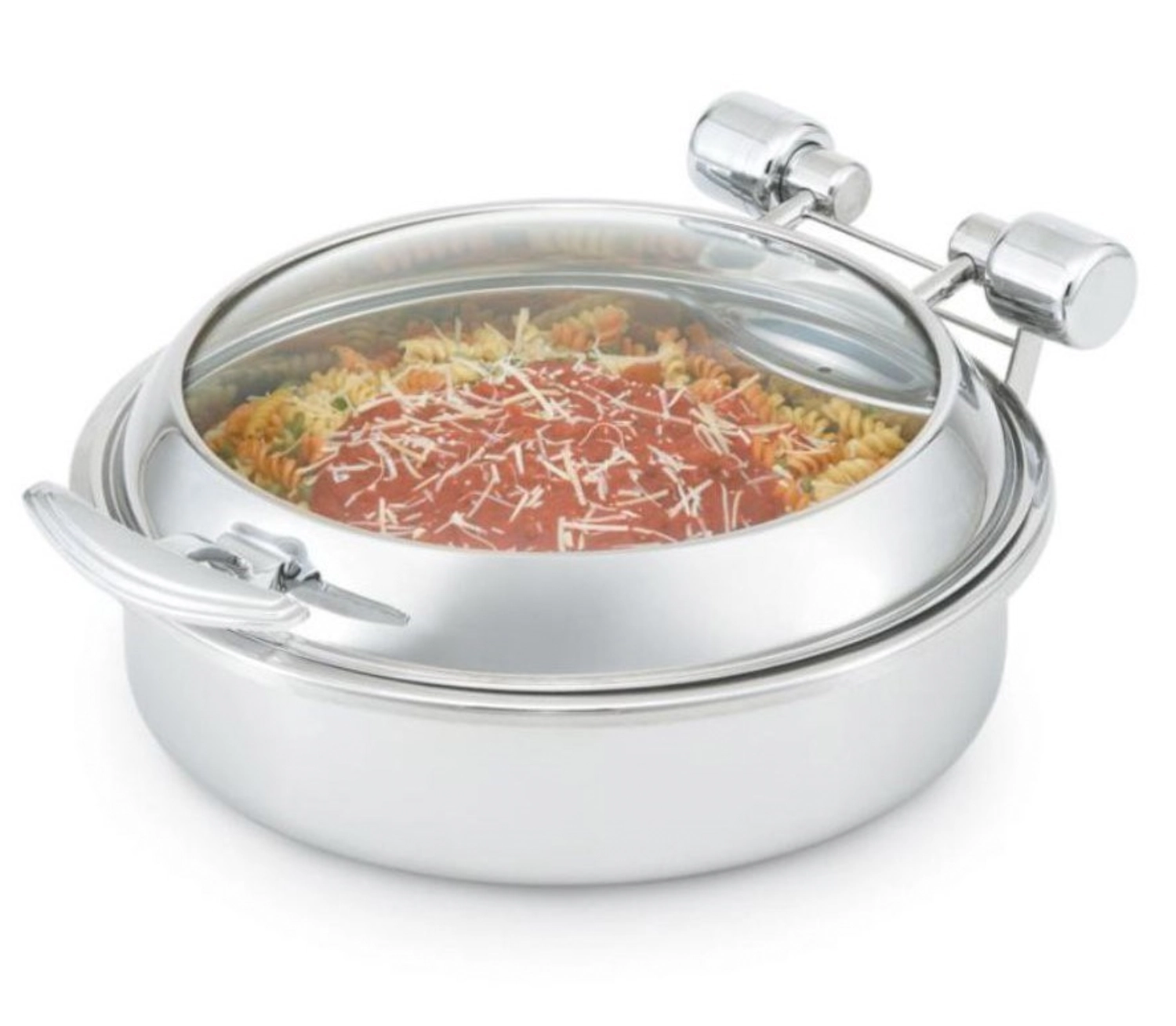 Chafing Dish acier inoxydable avec couvercle en verre D40cm