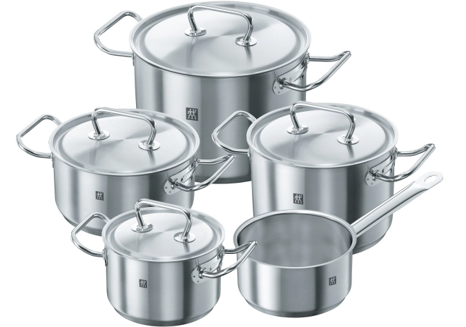 Zwccw20 ens. cAssiette 5 rond 18/10