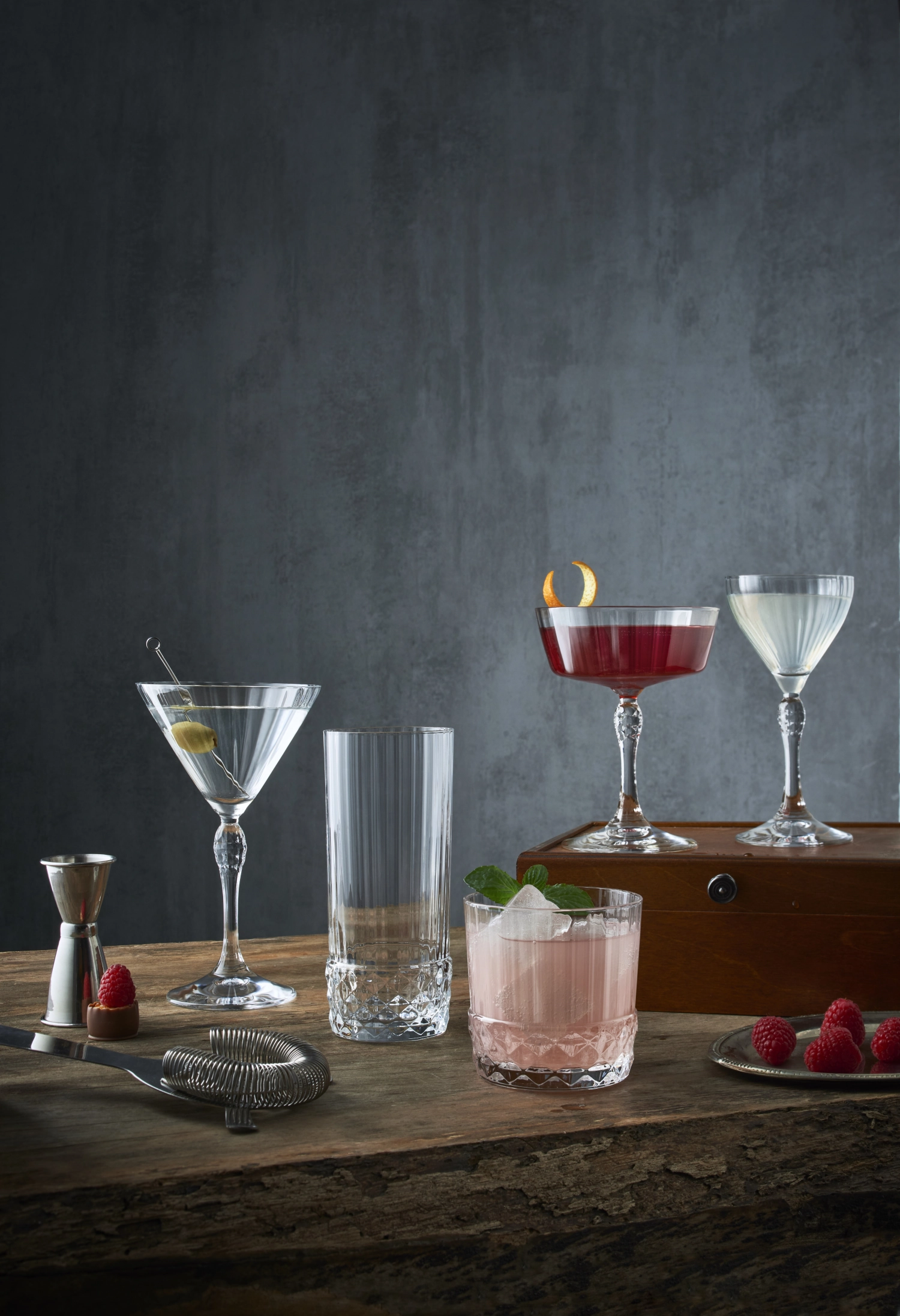 Set de 4 gobelets à martini America 20S 25cl