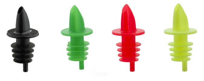 4 pcs. becs verseurs jet-pour colorés, assortis