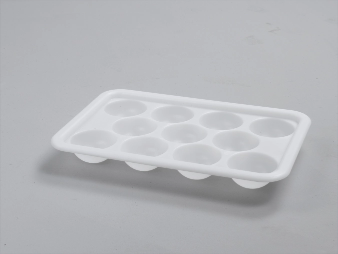 Boîte de rangement blanche 60x40cm pour 11 boules de pâte