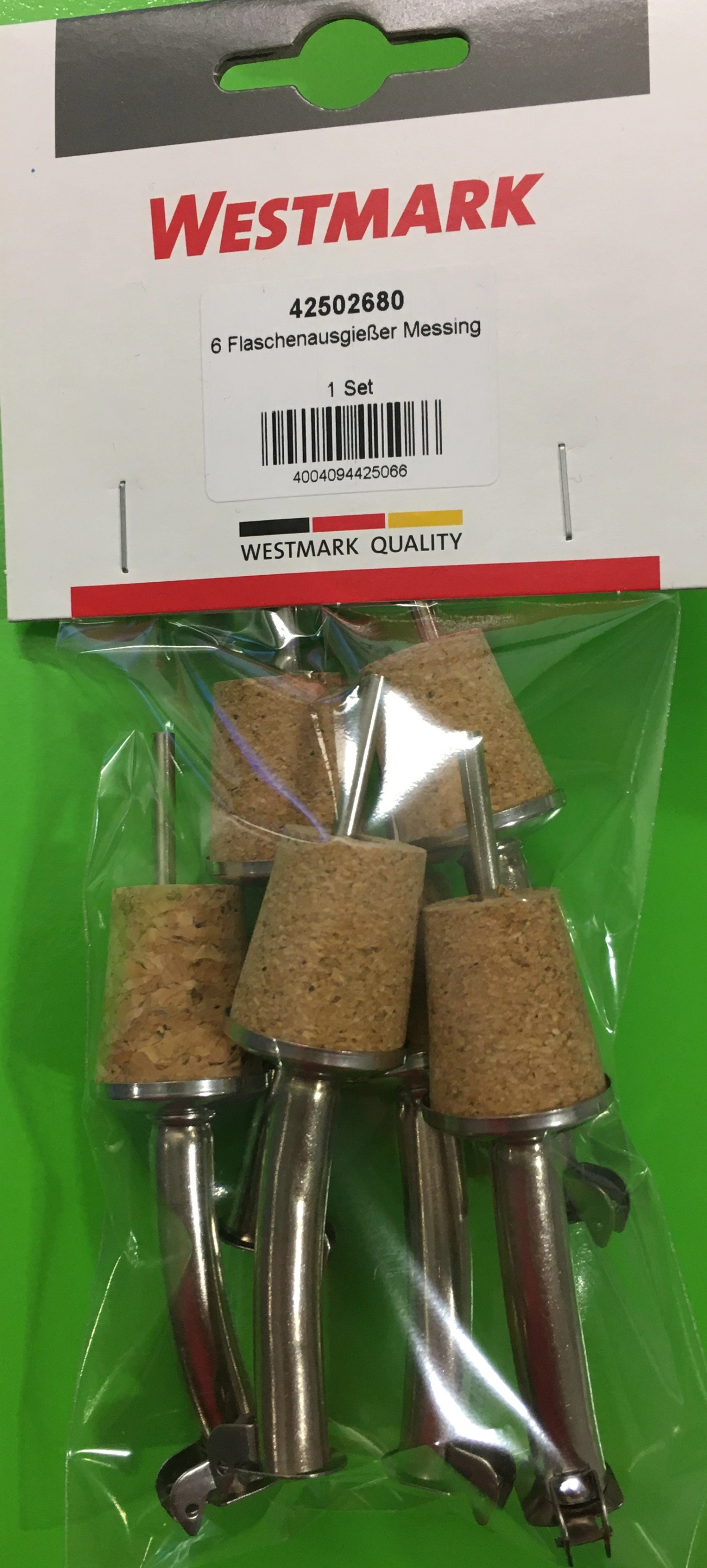 6 pcs. verseur de bouteille avec clochette