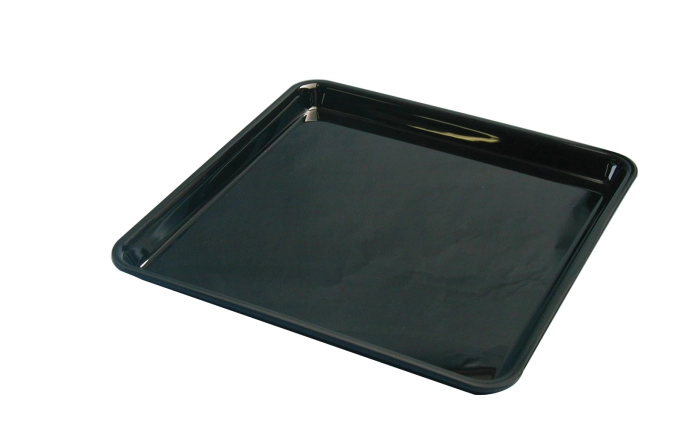 Plat rectangulaire 28x28x2cm noir