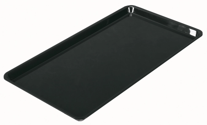 Coupe rectangulaire 4/7 26.5x48.7x1.7cm noir