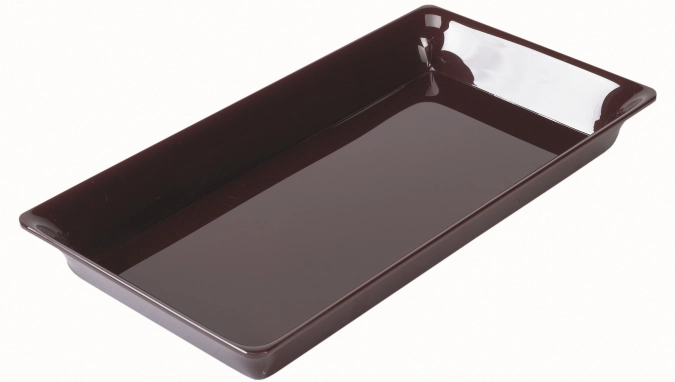 Plat rectangulaire 4/7 26.5x48.7x5cm noir