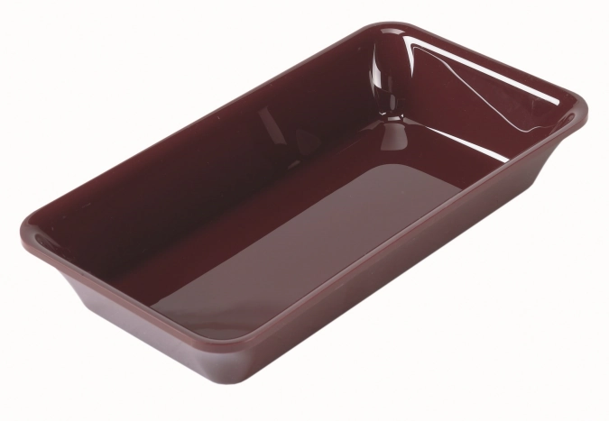 Plat rectangulaire GN1/3 32.5x17.6x5cm noir