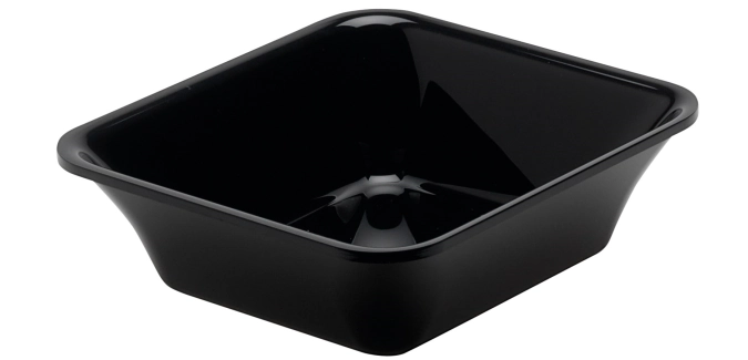 Plat rectangulaire GN1/6 17.6x16.2x5cm noir