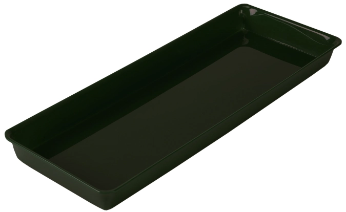 Plateau rectangulaire 5xGN1/4 81x26.5x4cm noir