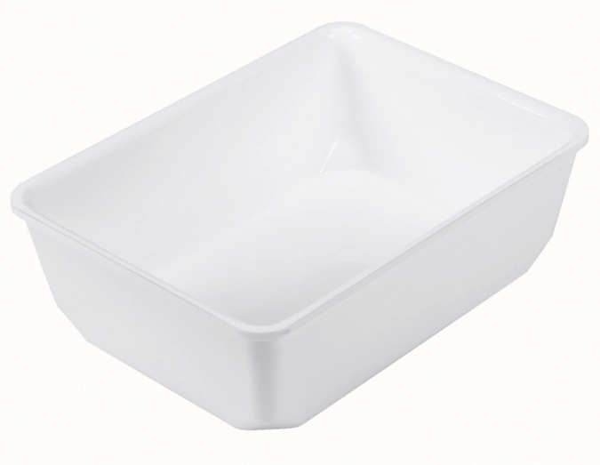 Coupe rectangulaire 2/7 26.5x20x8cm noir